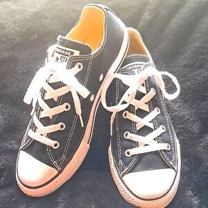 Converse Kids All Star Low Top Black and White Sneakers